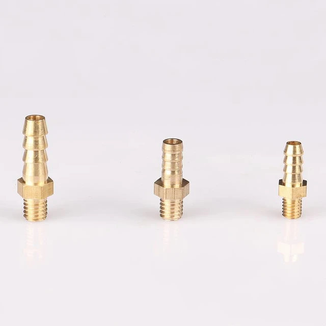 5pcs/lot 1/4 Male BSP *6mm OD Pneumatic Air Nickel Plated Brass  Compression Fitting Male Connector - AliExpress