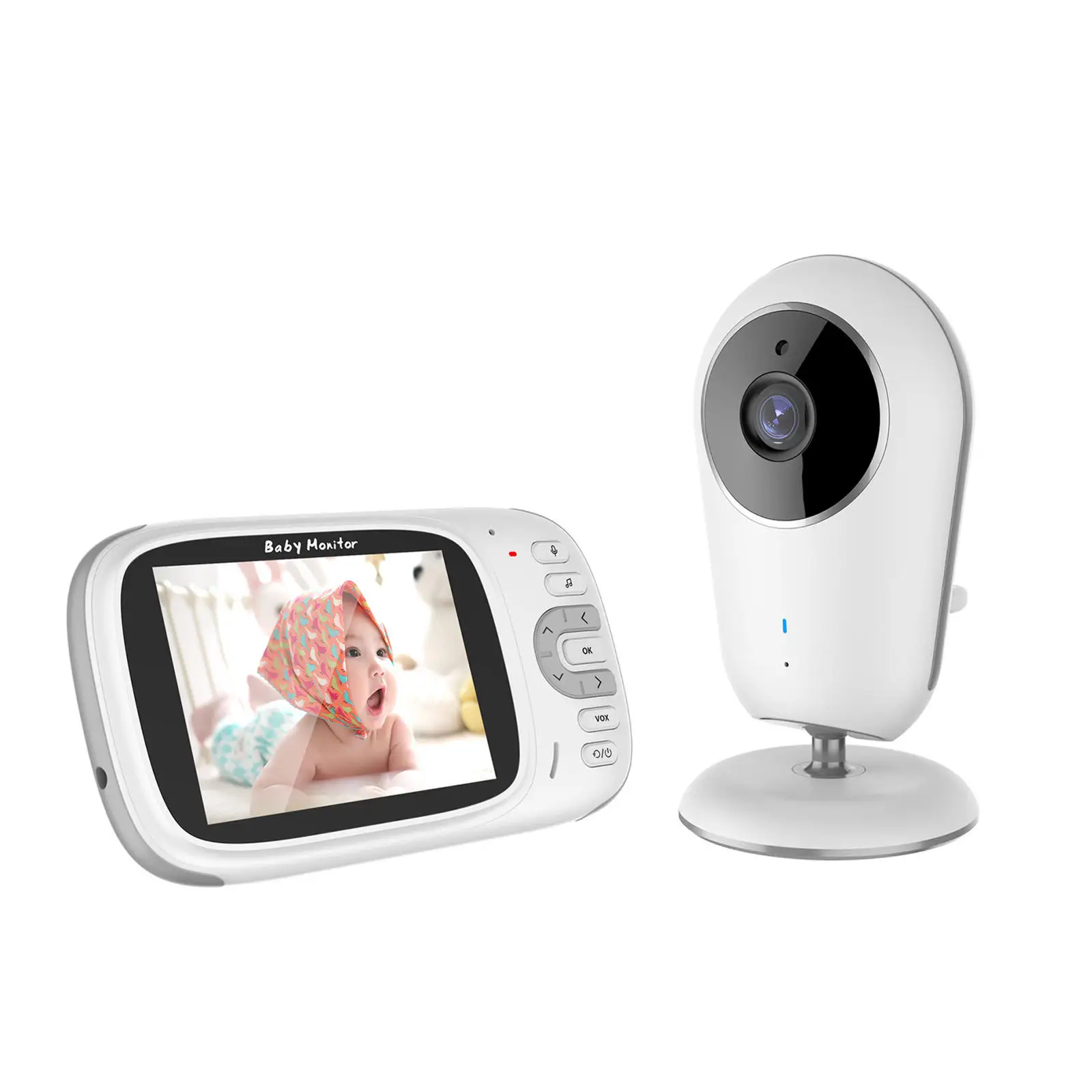 Wireless Video Baby Monitor 2-Way Talk Digital Audio Infant Baby Care Video Color Baby Security Nanny Camera 3.2inch Screen