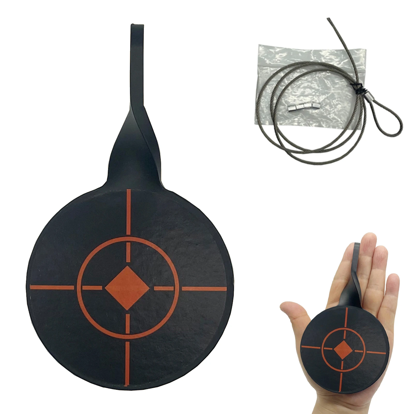Diameter 8cm Shooting Target Stainless Steel Targets Hunting Catapult Paintball Archery Bow Training Target Hunting Accessories