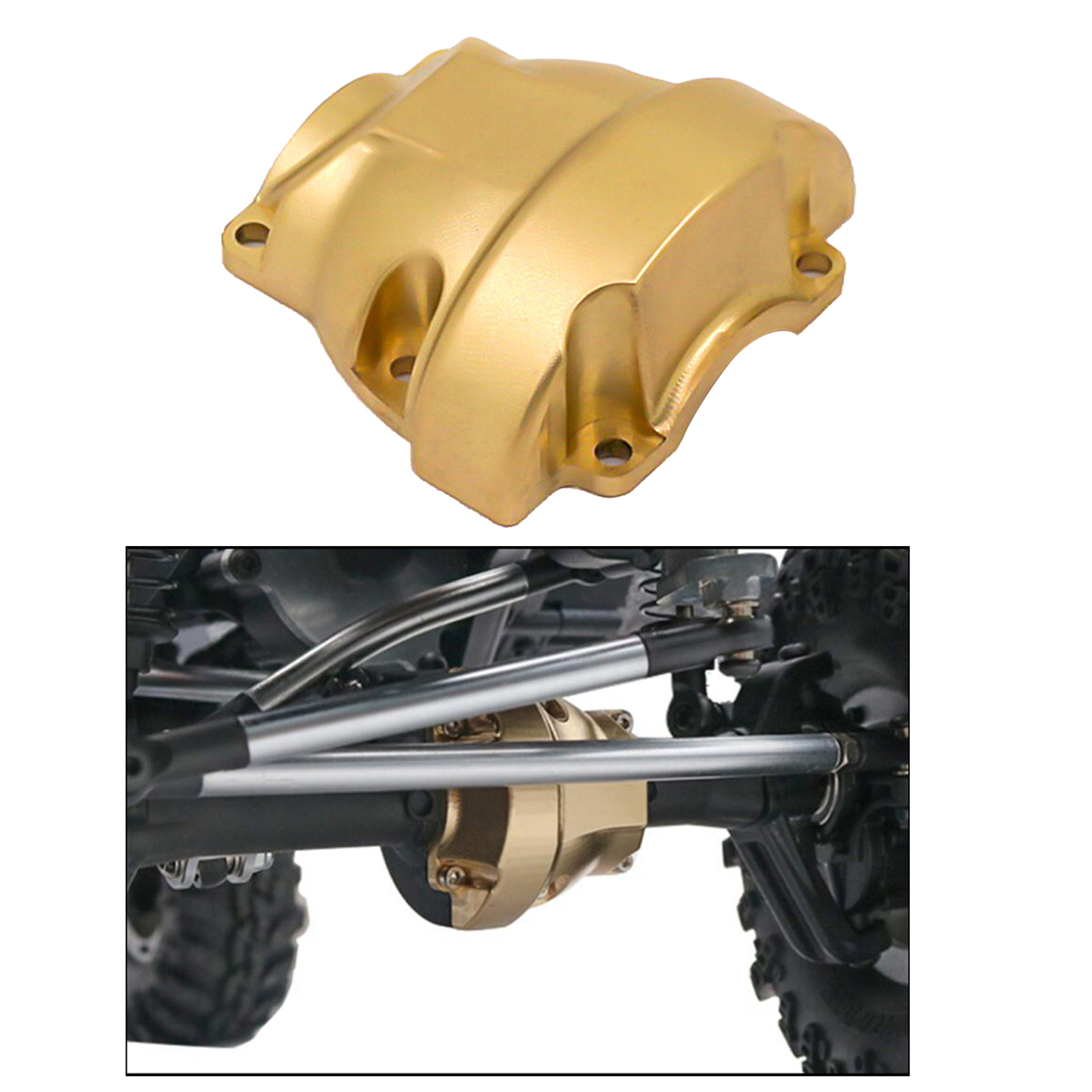 Metal Brass Differential Cover for Racing GEN8 Scout II RC Car Parts Durable