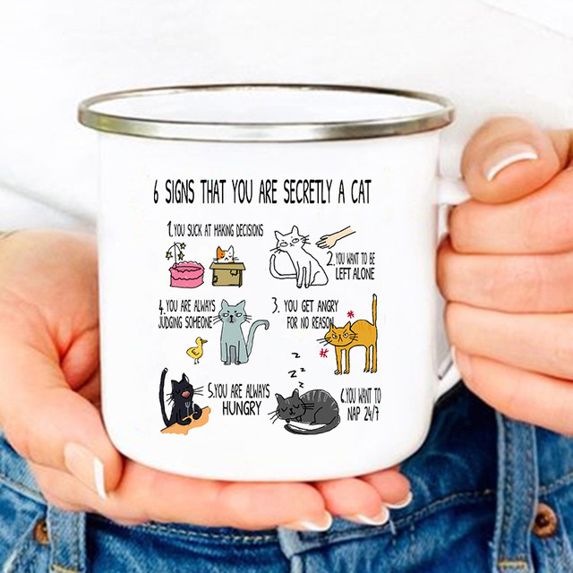 Glad To Be A Cat Ceramics Coffee Mug 11oz Cats Mugs Colorful Creative  Coffee Tea Cups Milk Cup for Couples Pet Lovers Gifts Mug - AliExpress