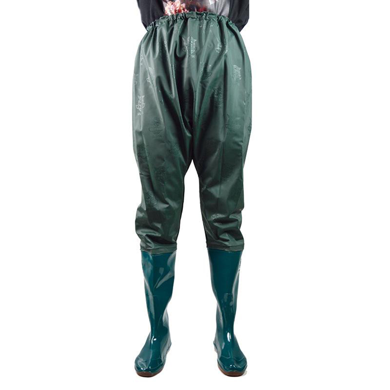 Fishing Hip Waders Men Women Wading Pants Hunting Bootfoot Waterproof and PVC Wading Socks Boots Watertight Pants Trousers