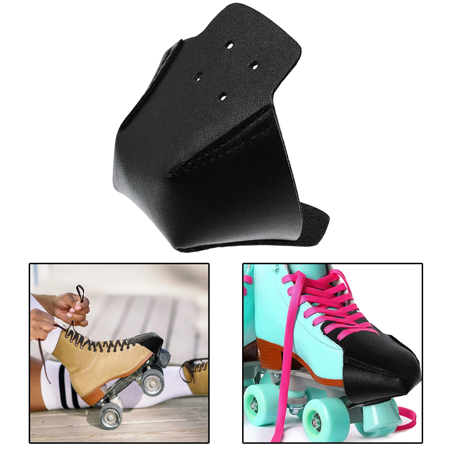 Roller Skates Leather Toe  Guard Protectors for Quad Roller Skate