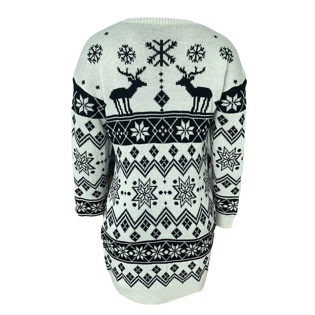 Maglione natalizio da donna Abito lavorato a maglia Autunno Donna