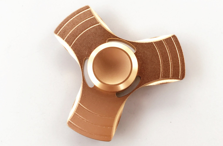 Aluminium legierung Hand Spinner Trefoil Finger Spinner alle Metall Dekompression Spielzeug Zappeln Spinner Stress abbau Spielzeug Geschenke – Detail 11