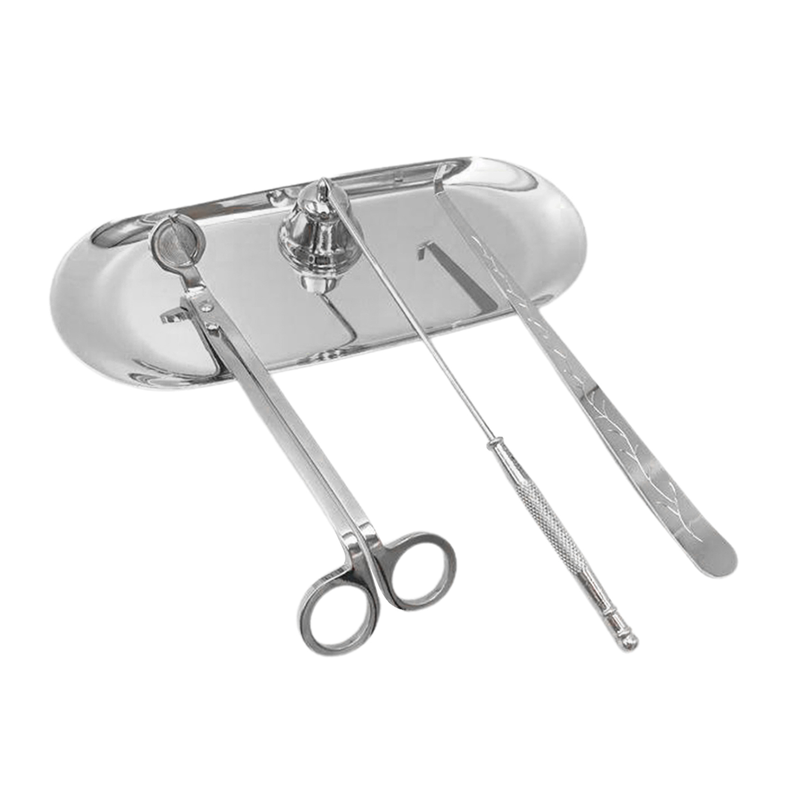 Candle Care Tools Candle Wick Trimmer Candle Snuffer Dipper Storage Tray 4 in 1