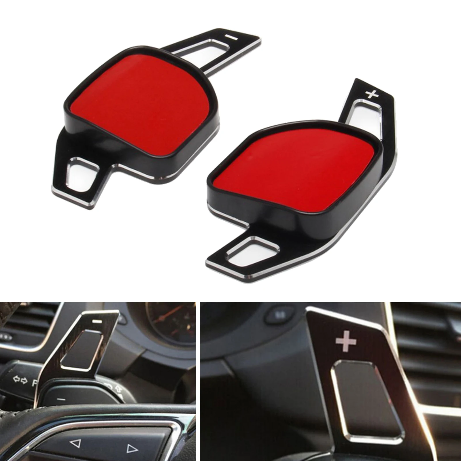 Pair Steering Wheel Shifter Paddle Shift Extension Fit for Audi A3(2013-2016), A4L(2013-2016), A5(2012-2016), A6L(2012-2018)