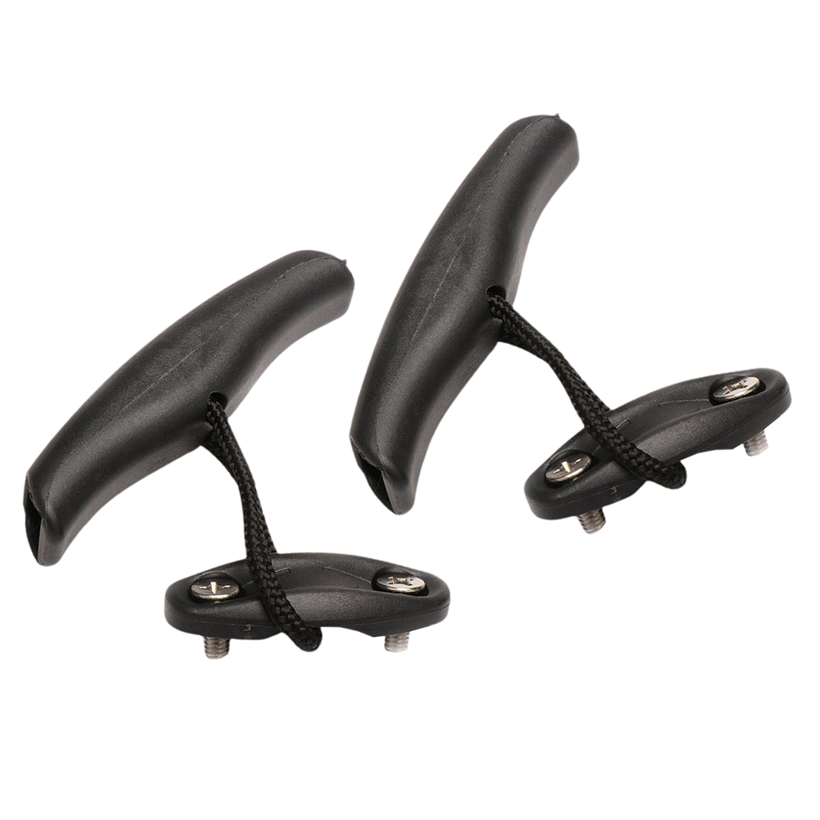 2Pcs Kayak Carry Handles Heavy Duty Canoe Pull T-Handle Kit with Pad Eyes Bungee Replacement Carrier Fishing Boat Accessories
