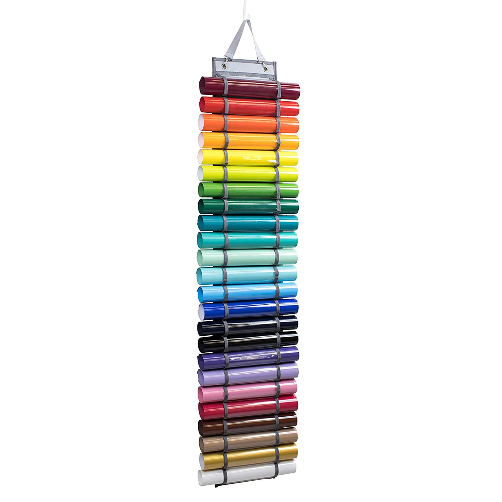 Vinyl Roll Holder with 24 Compartments Vinyl Roll Storage Rack Wall Mount/Over The Door Vinyl Storage Rack ing Organizer