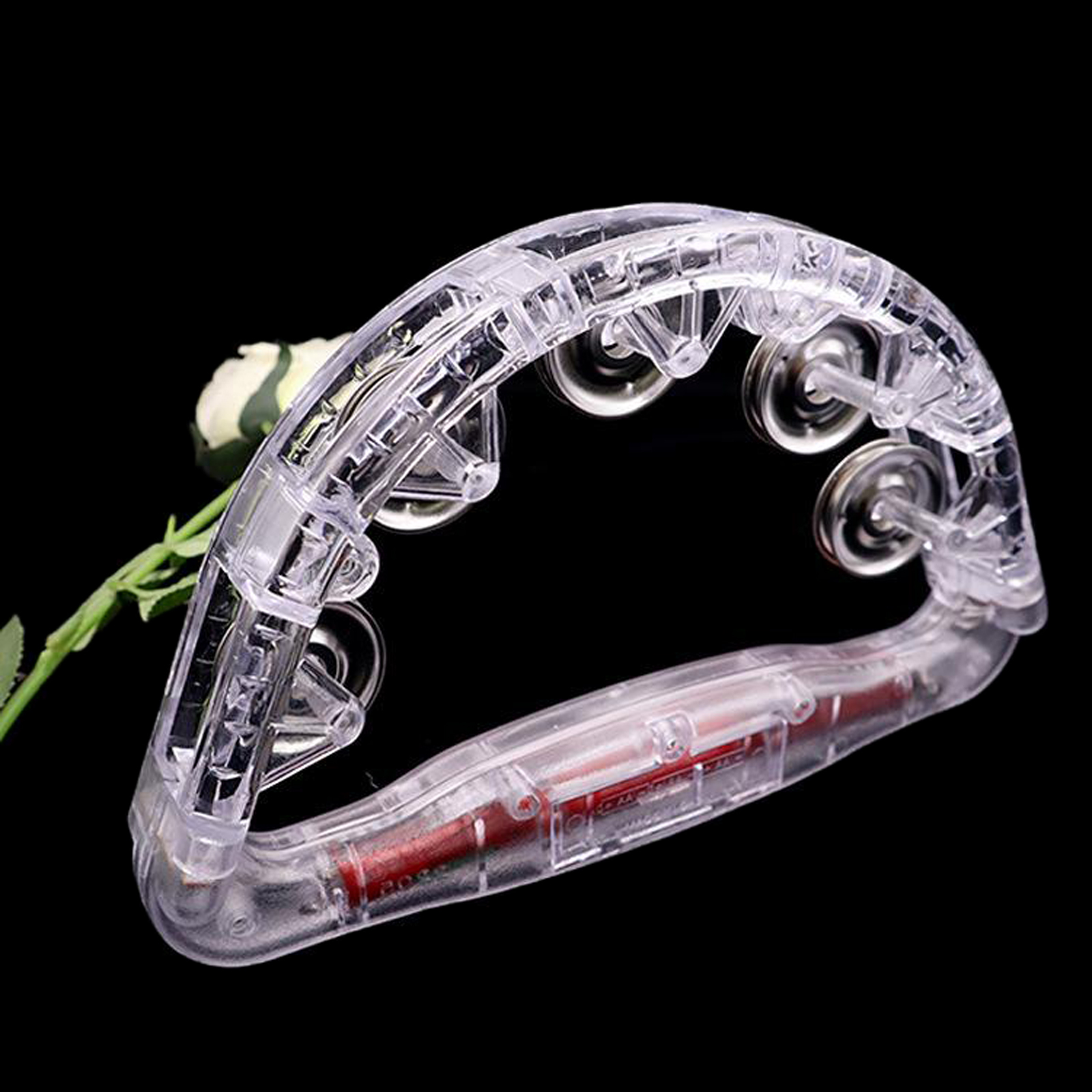 Flashing Tambourines for Kids, LED Noisemakers for Sporting Events Wedding
