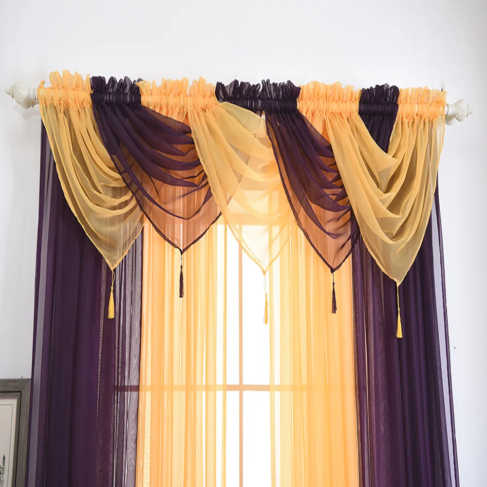 Voile Curtain Swags All Colours Pelmet Valance Net Curtains Voile 15 Types 