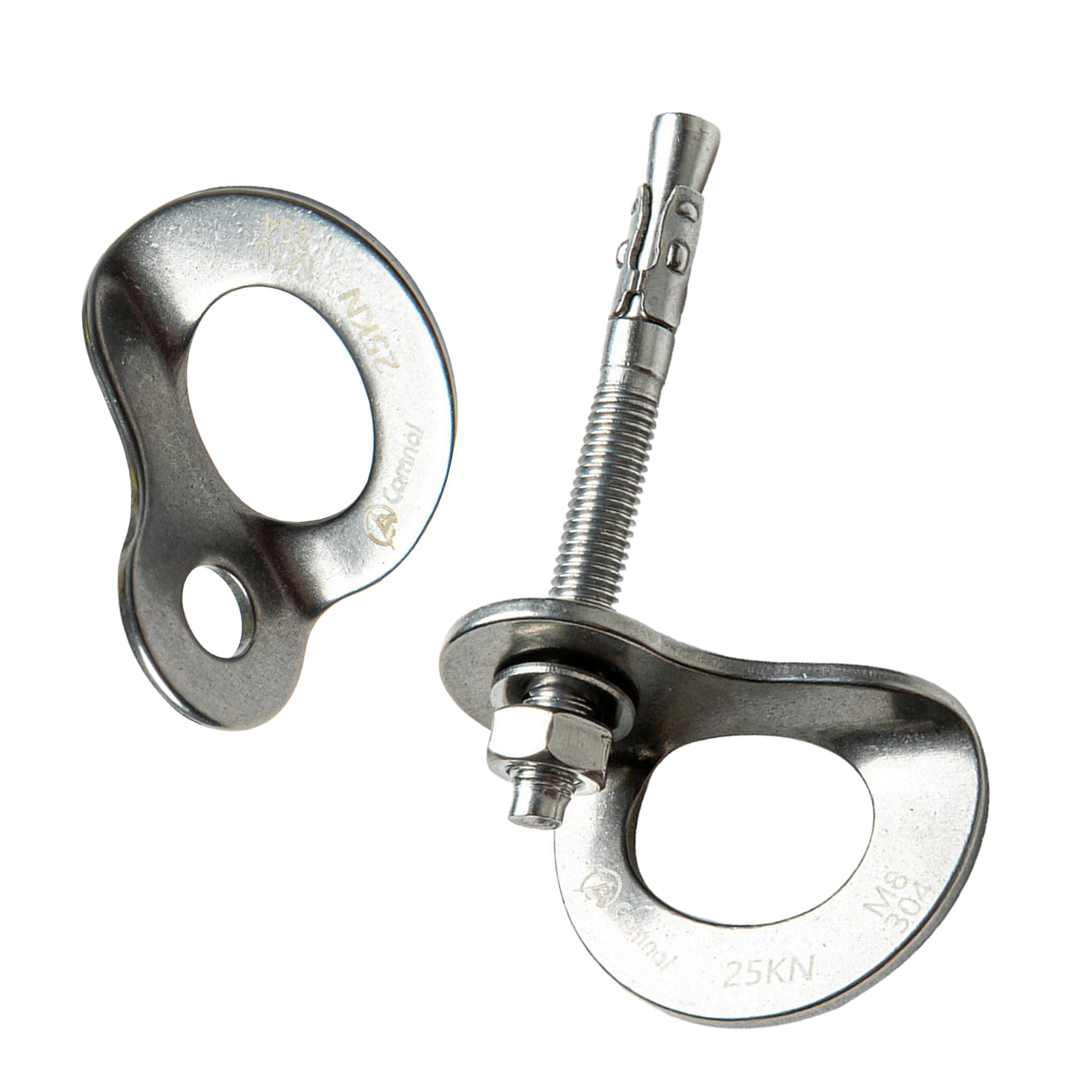 25KN Anchor Hooks Set, Heavy Duty Climbing Anchor Hangers and Bolt Steel