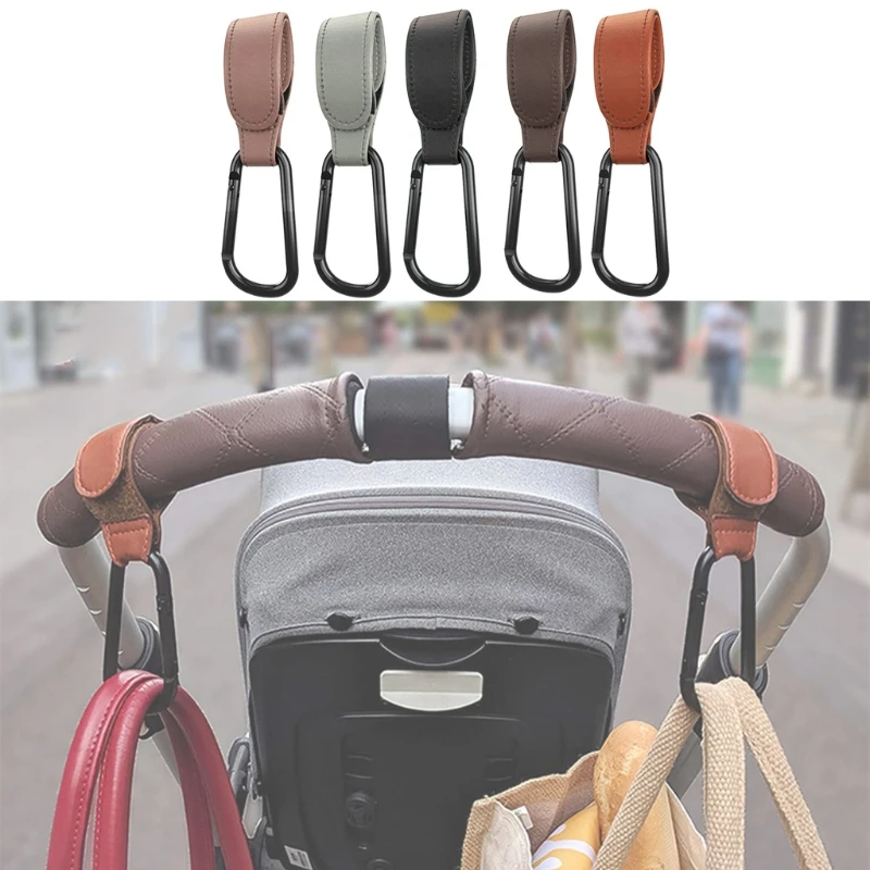 baby stroller accessories design	 2pcs PU Leather Baby Stroller Hook Accessories Rotatable Baby Car Carriage Hook Magic Stick Hook Pram Pushchair Hanger Hanging Baby Strollers vintage