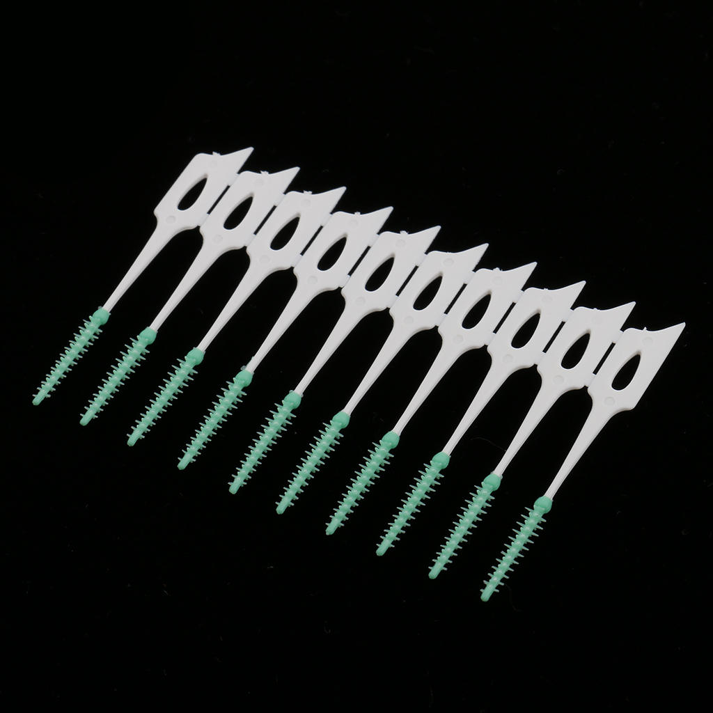 60Pcs Inter Brush Floss Teeth Cleaning Personal Oral Care Tool