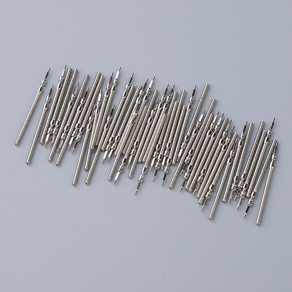 100Pcs Watch Winding Stem 2035 Automatic Movement Replacement Spare