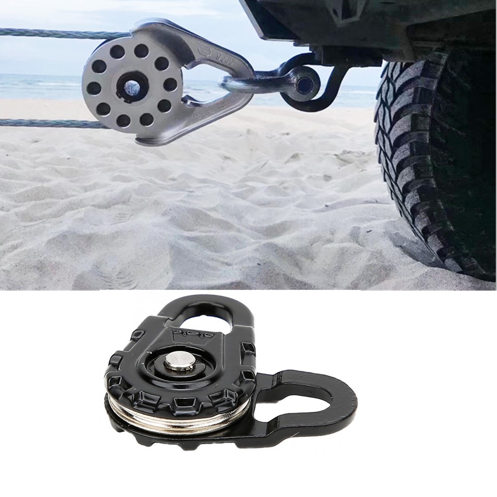 Deflection Pulley Pulley Roller Winch Snatch Block for 1:10 Vehicle Crawler Model