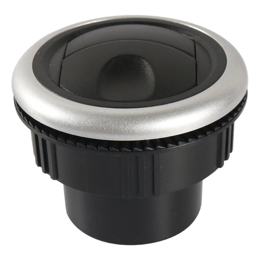 Universal Air Conditioning Outlet Round with Chrome Knob Style Air Vent Fit for RV Bus Electric Car Auto Accessories 47mm Tube