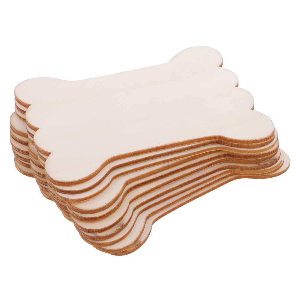 Description Picture 2 of item10pcs Large Natural Wood Thread Bobbins Spool Bone Shaped for Storage Holder Cross Stitch Embroidery Floss Sewing Tools