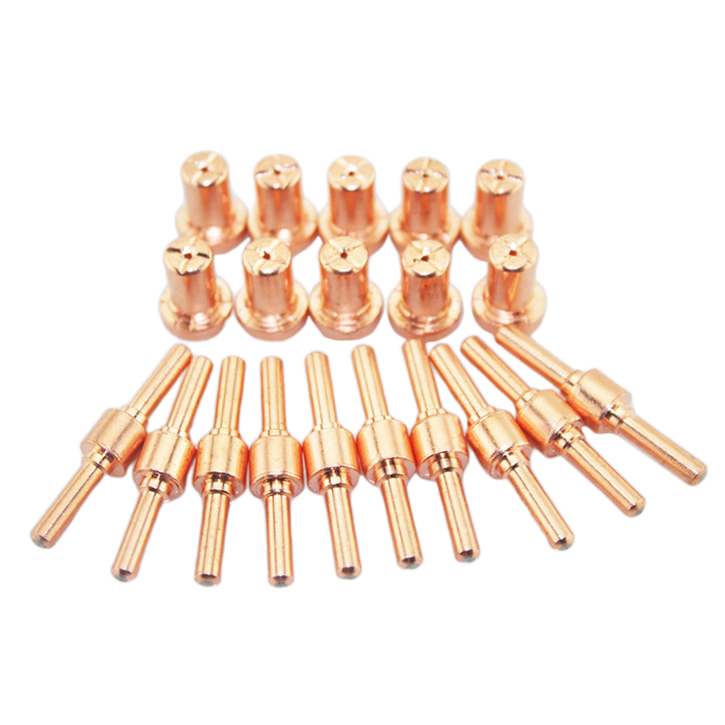 10Set Extended Air Plasma Nozzles Electrode Cutter Cutting Fit for PT31 Torch