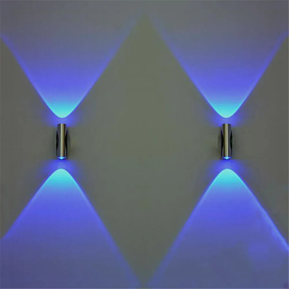 wall hanging lights Double-headed LED Wall Lamp Home Sconce Bar Bedroom Porch KTV Wall Decor Ceiling Light Blue Home Decoracion Wall Light #YY wall hanging lights
