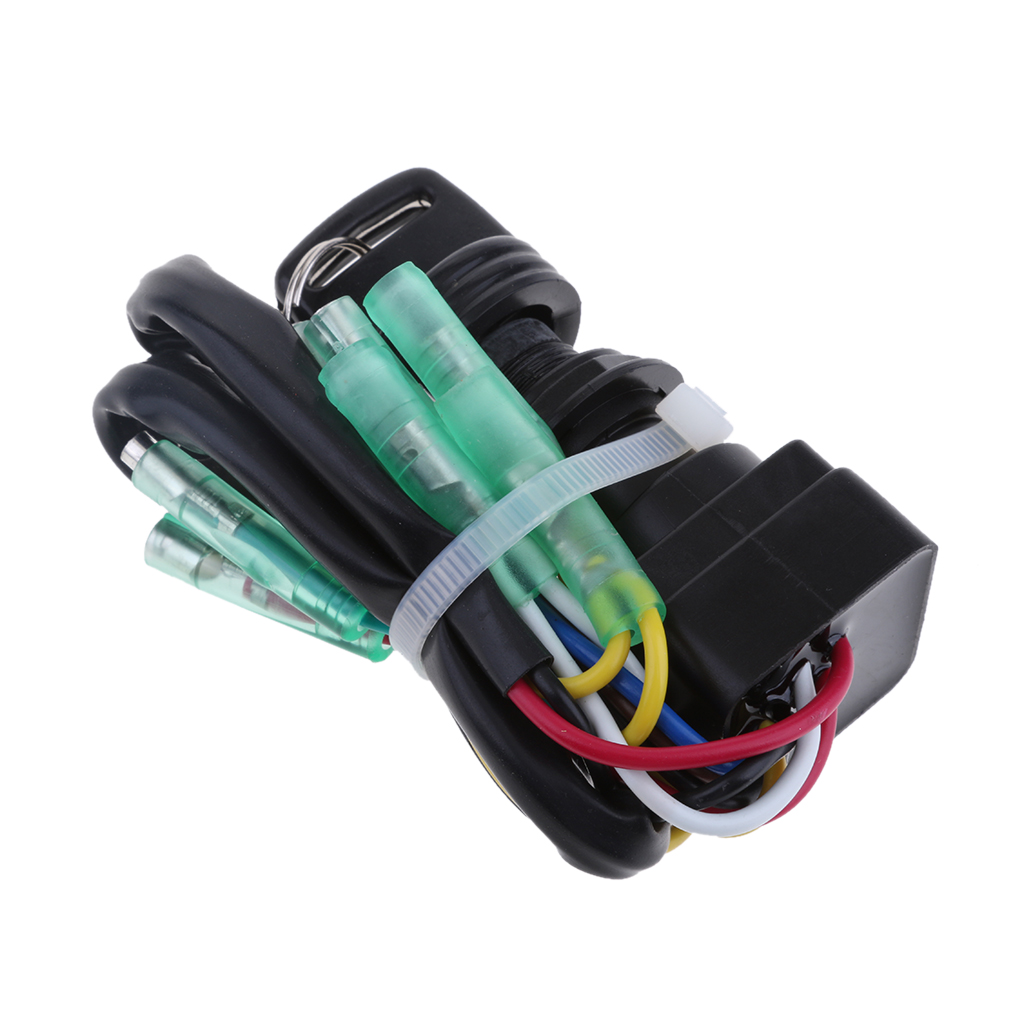 MagiDeal Plastic Durable Boat Ignition Key Switch for Yamaha 40HP 60HP Outboard Motor RV Yacht Dinghy Replacment Accesories