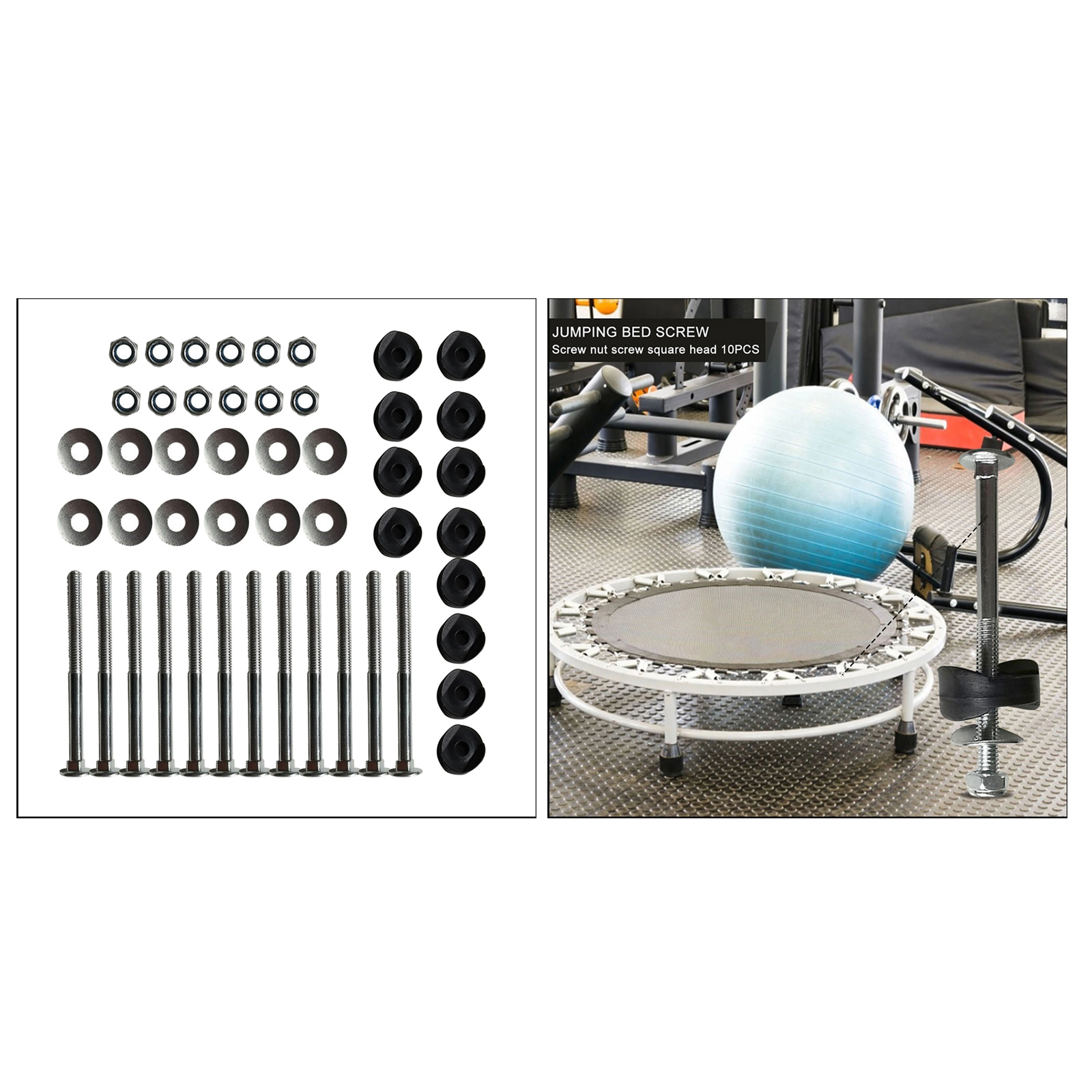 12pcs Black Trampoline Enclosure Pole Gap Spacers Plastic Trampoline Parts for Stability, will fit most models of Trampoline