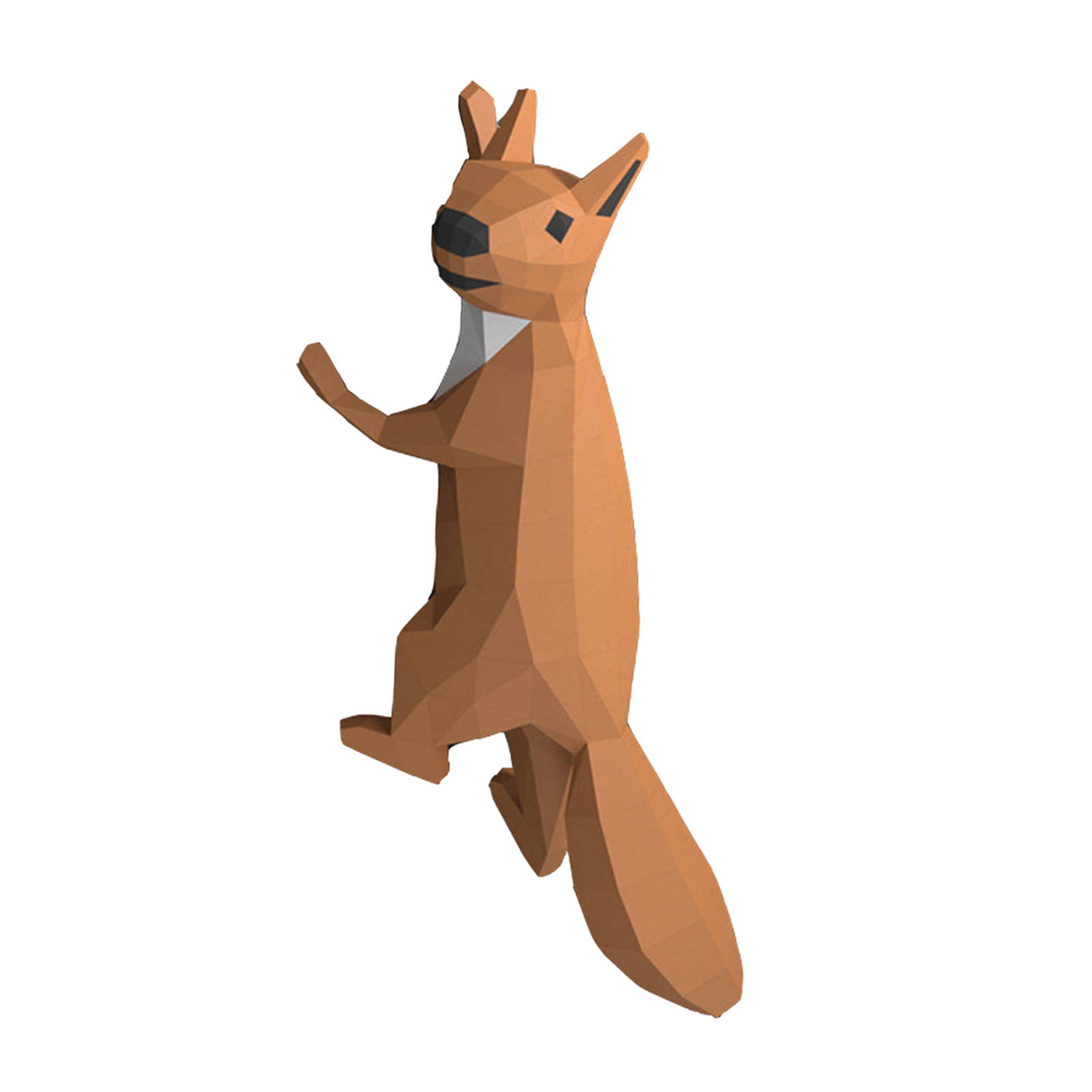 Cute Animal Composition Handmade 3D Squirrel Geometric Origami Paper Model for Kids Adults Beginners Game ornaments