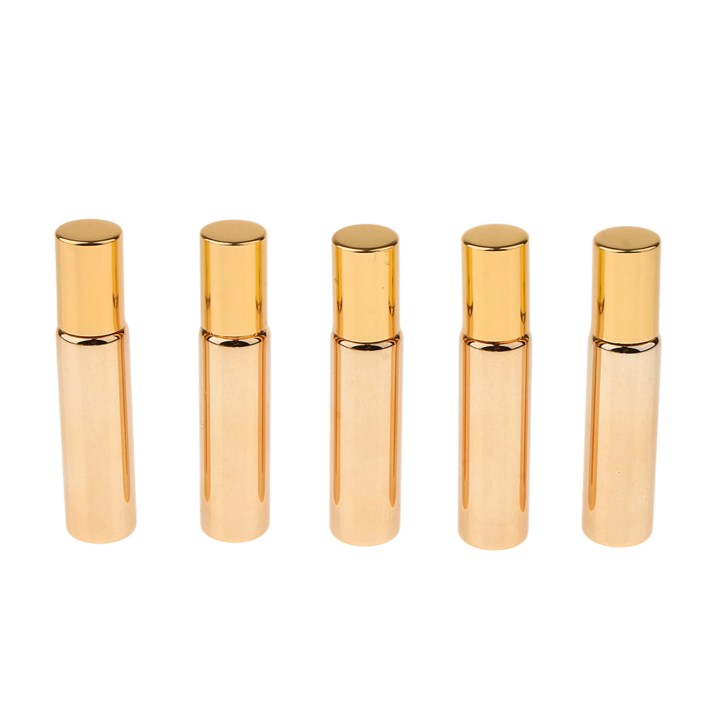 New 10mL Roll On Glass Bottles Aromatherapy Essential Oils Roller Ball Vials