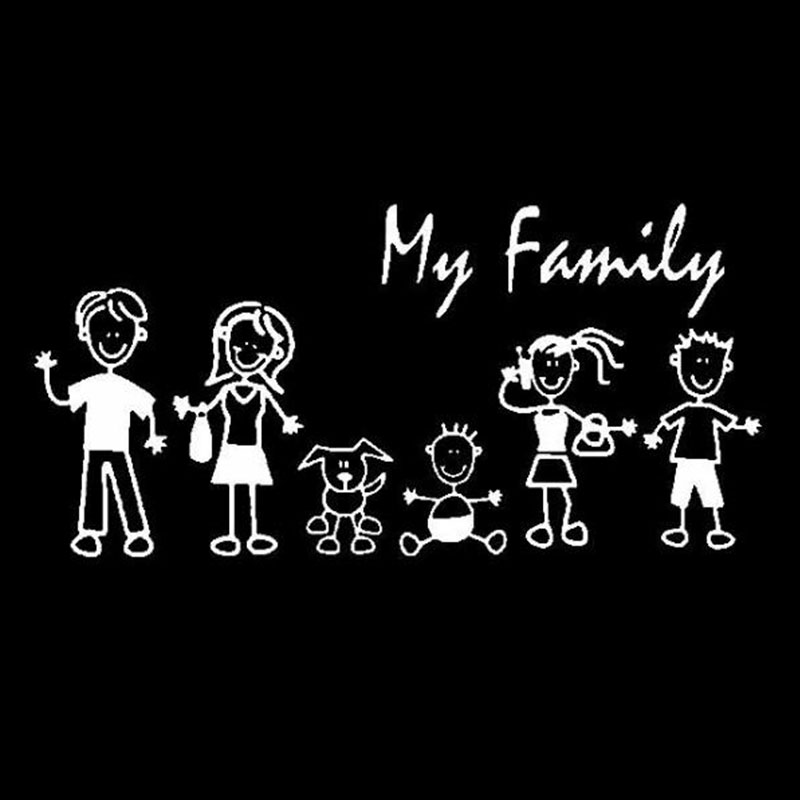 Stick Family Decals Mom