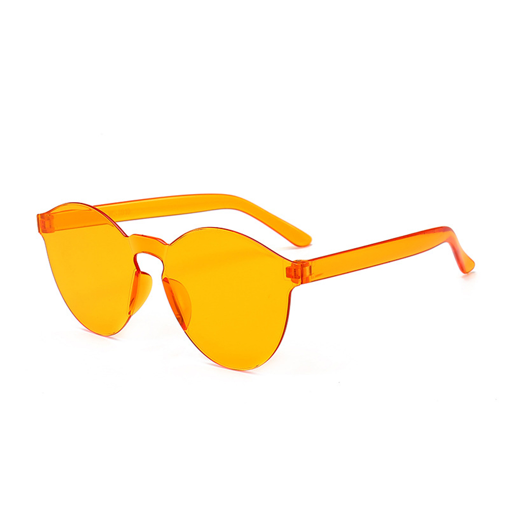 MUSELIFE Einteilige rahmenlose Sonnenbrille Damen Großhandel Mode Farbsonnenbrille Bonbonfarbene Brille Top Trendige Brillen – Detail 13