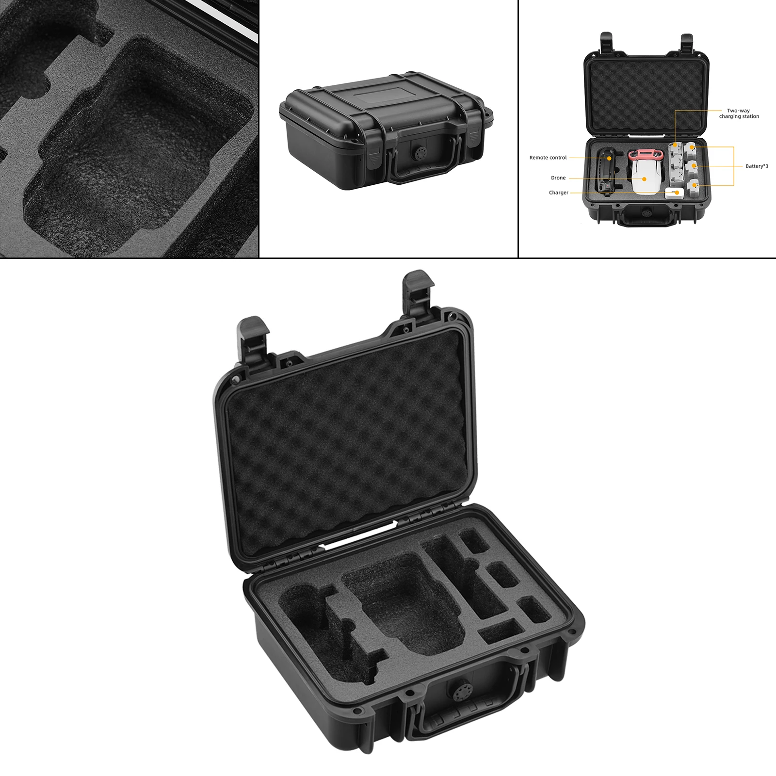 Handheld Waterproof Hard Carrying Case Portable Bag Box Handbag Shockproof for DJI Mavic Mini/Mini SE Drone Accessories