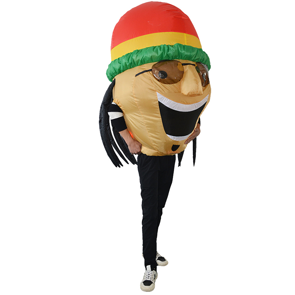 Inflatable Halloween Party Costumes Funny Jamaican Cosplay Costumes
