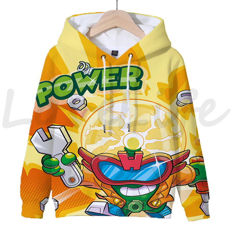 com capuz moletom superthings kazoom meninos meninas pulôver outono topos sudadera