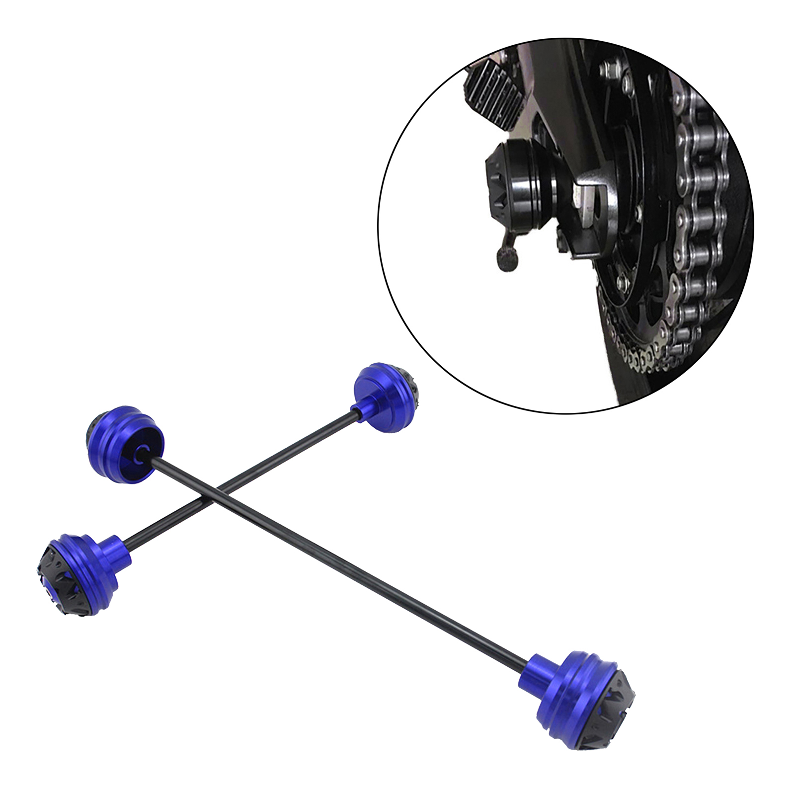 Aluminum Alloy Motorcycle Wheel Fork Axle Frame Sliders for BMW HP4 S1000RR S1000R 2009-2016