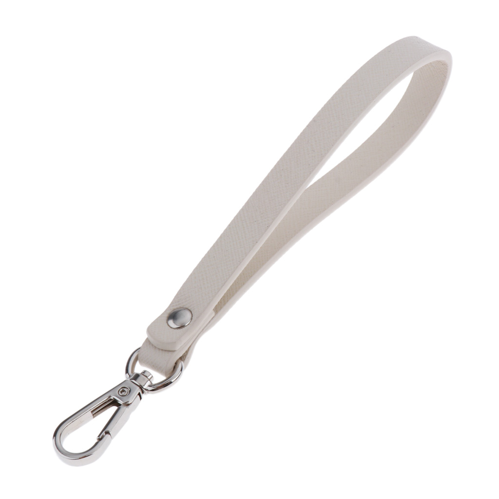 Wristlet Strap Replacement Wrist Strap Genuine Leather Hand Strap Keychain for Wallet Purse Cellphone Clutch Wristlet Bags