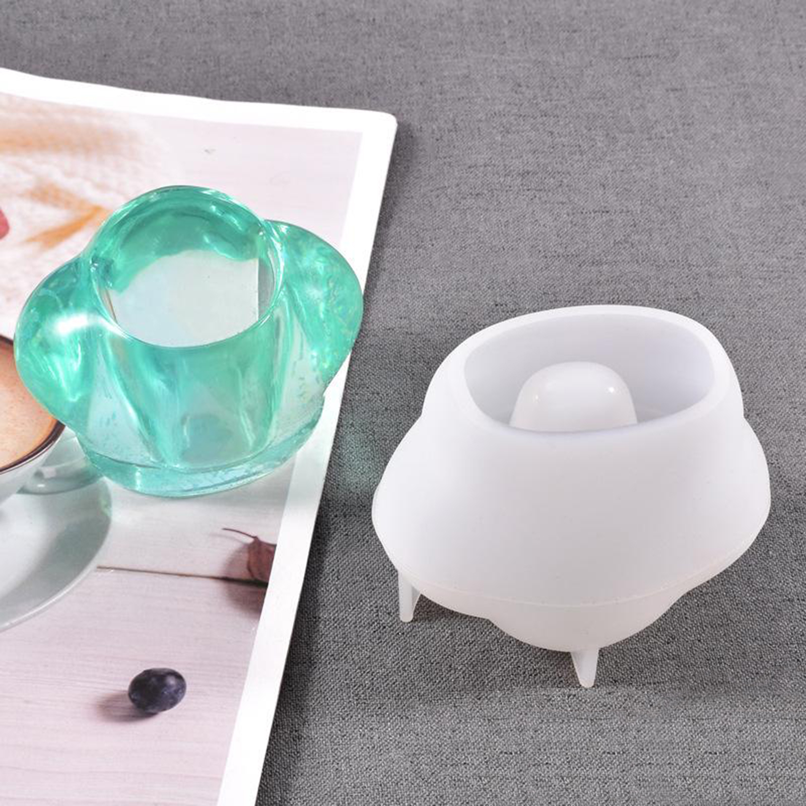 3D Pencil Holder Mold Pen Stand Handmade Mould DIY Craft Decor Kids Adult