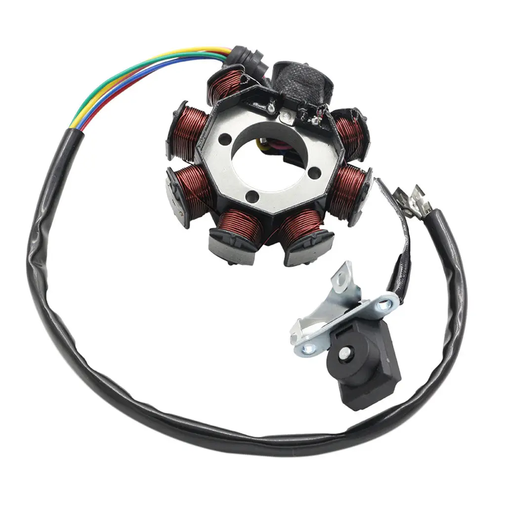 12V Metal New Magneto Stator Ignition Coil Armature Module fit for ATV Motorcross Motorbike