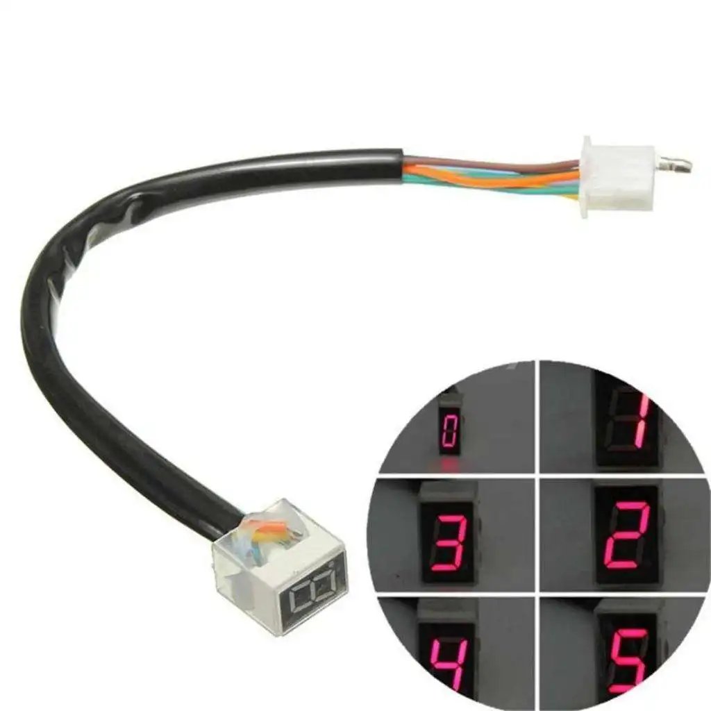 Universal LED Gear Indicator  Lever Sensor  Gear Display For Scooter