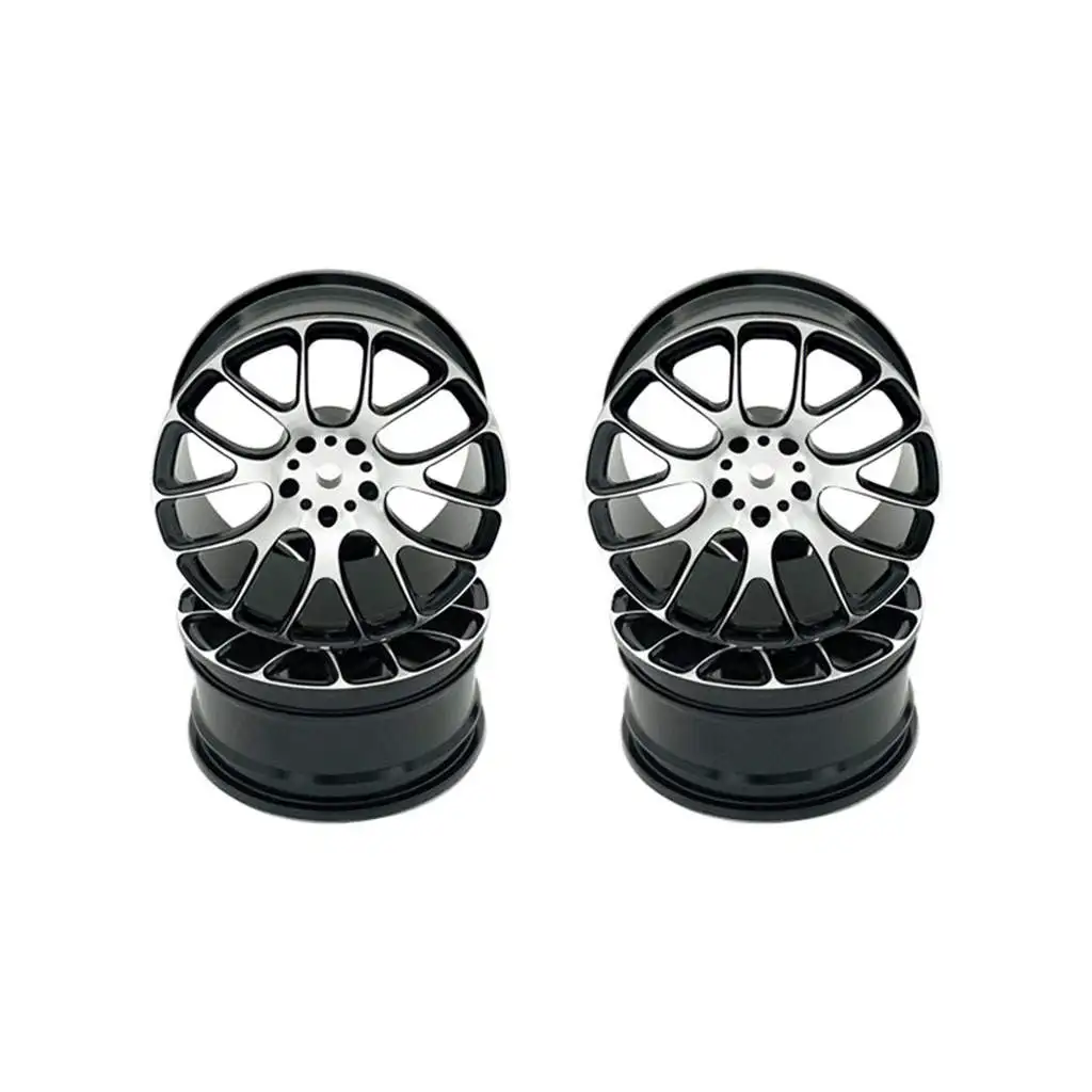 Black Aluminium Alloy Wheel Rim f 1/10 RC On Road Drift Car Sakura D4 HSP94123 J 