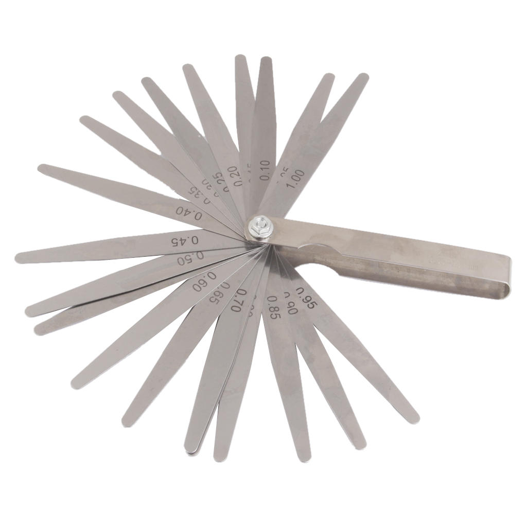 New Hot Sale Set of 20 Blade Feeler Filler Gauge Spark Plug Thickness Gap Metric Measuring Tool Kitchen Accessories