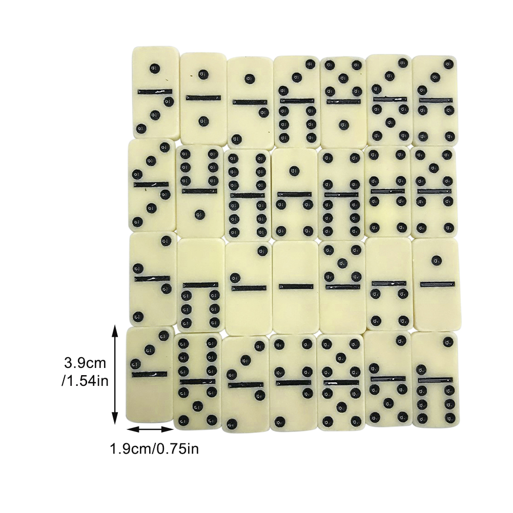 Ivory Color with Steel Spinners Dominoes Double Six Tile Games Dice