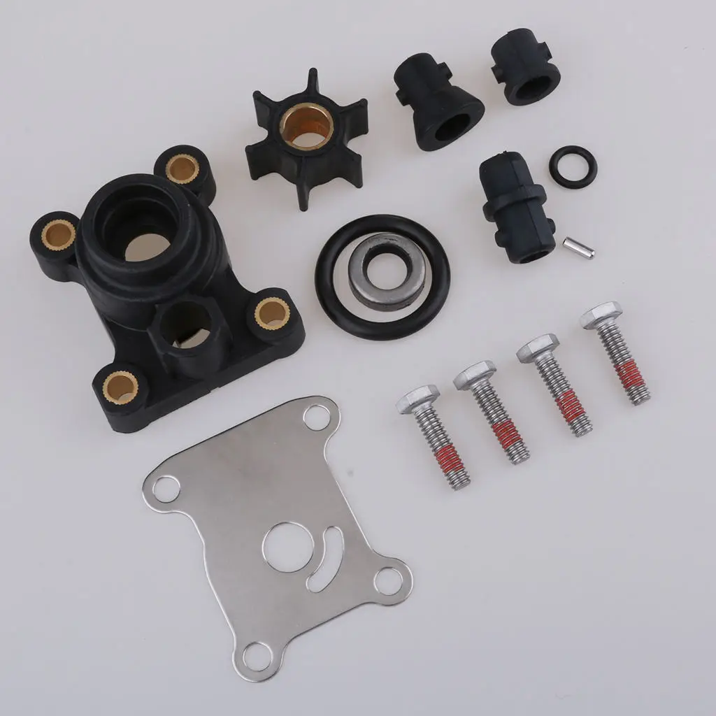 Water Pump Impeller Kit for Johnson Evinrude OMC 9.9, 15 HP Outboard