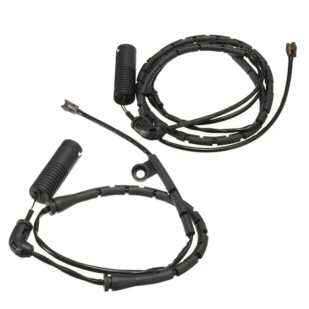 Set of 2, Front + Rear Brake Pad Sensor for BMW 3 Series E46 E85 Z4, Replacement Accessories, Plastic, Black