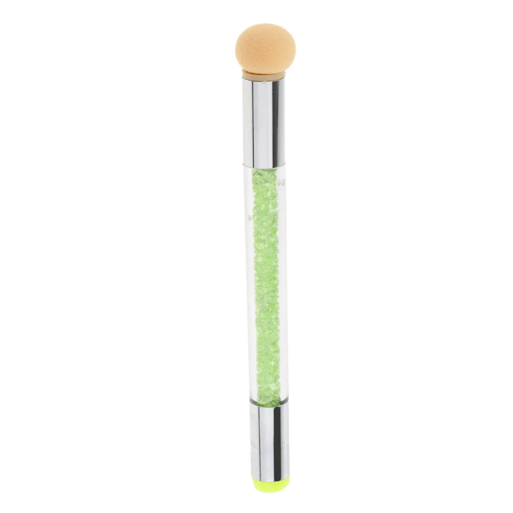 Dual Ended Nail Art Sponge Silicone Head Stamper Brush Paint Dotting Gradient Blooming UV Gel Pen