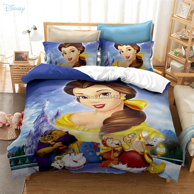Bed Linen Set Queen Size Cartoon Printed Bedding Sets ropa de cama y  edredones Queen Girls And Boys Room Bed Cover Bedding
