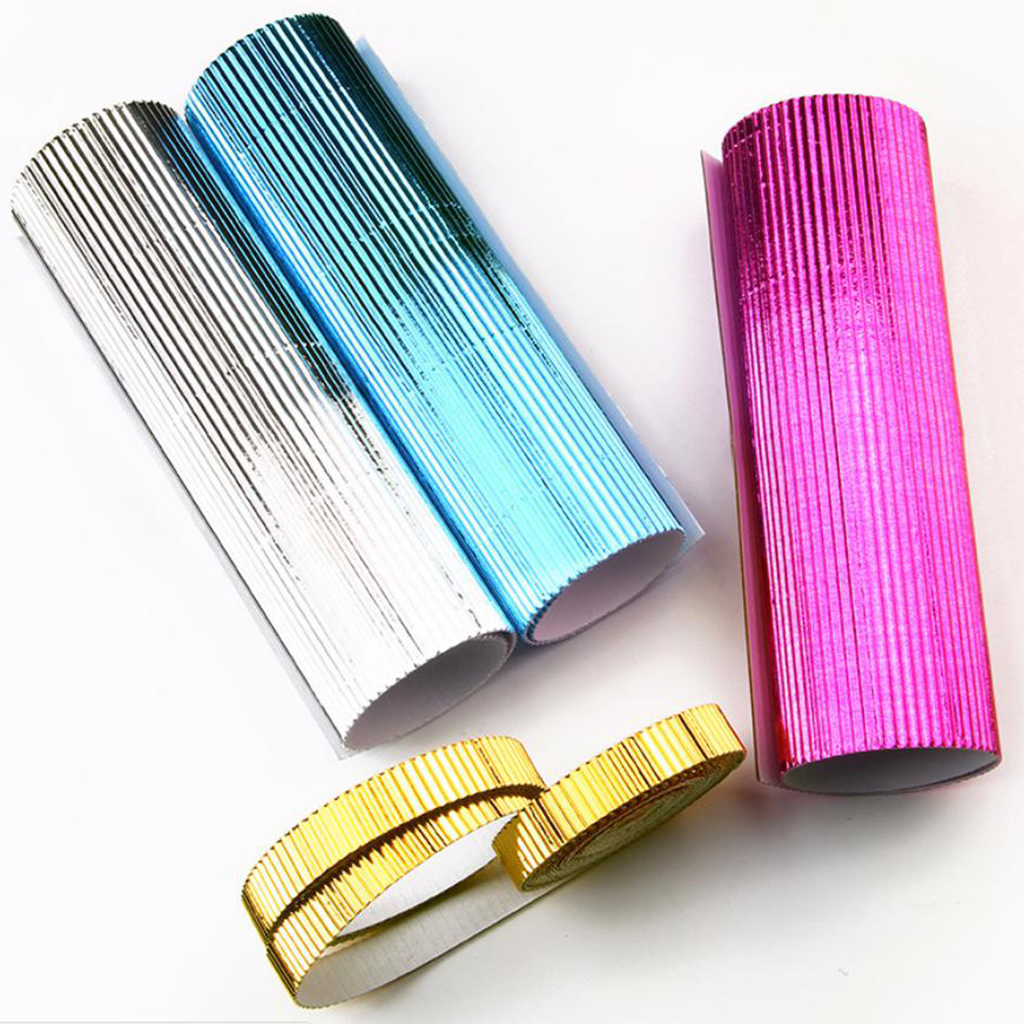 10x Corrugated Well Colored Paper Craft Cardboards Kids New Craft Making