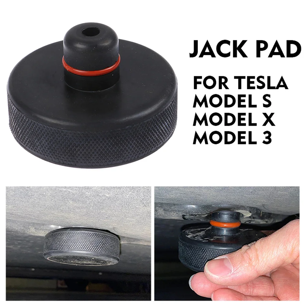 MCLseller 4 Pcs Car Rubber Lift Point Adapter Jack Pad or Tesla,Rubber Adapter,Rubber Pad,Jack Guard Adapter Tool 