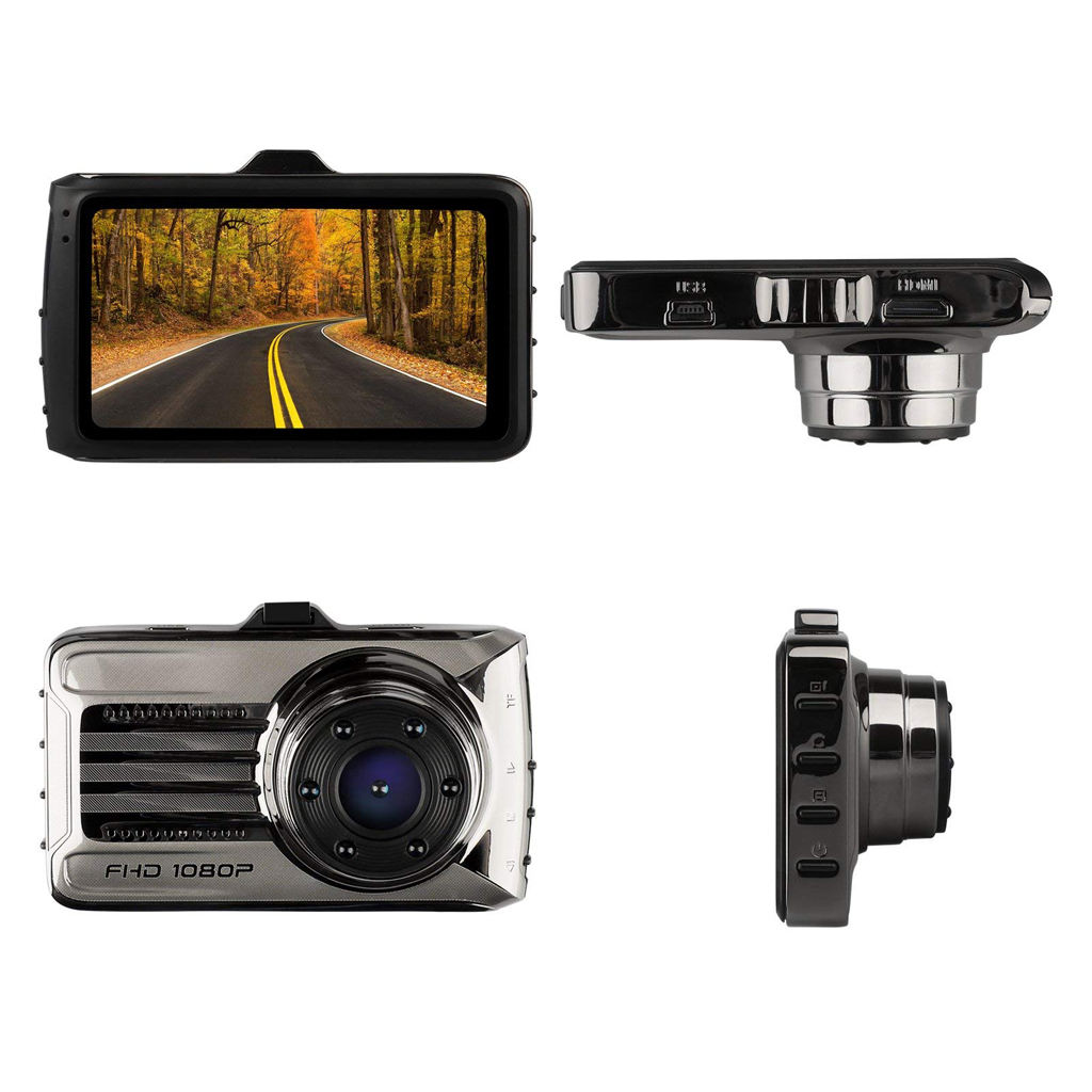 Gold Single Lens HD Car DVR  Cam Video Recorder Rearview Camera