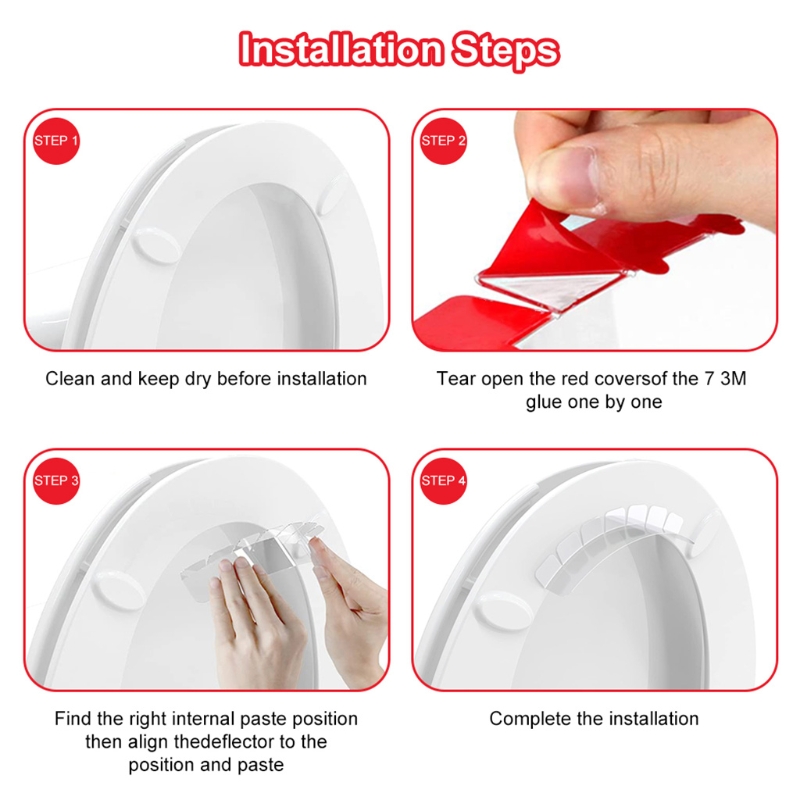 Description Picture 2 of itemUrine Deflector for Toilet Seat, Prevent Potty Training Kids Adults from Splashing Urine, Urine Deflector with Superglue