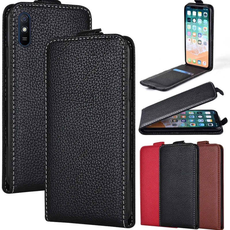 Flip Leather Case for Xiaomi Redmi 9a 9 9at 9c 9t 8 8A 7 7A 6 6A 5 Plus 5A 4 4X 4A Vertical Case For POCO X3 NFC M3 F3 Pro Cover